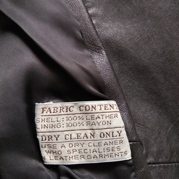 Leather ruched vintage trench dress  double breasted - Picture 10 of 16